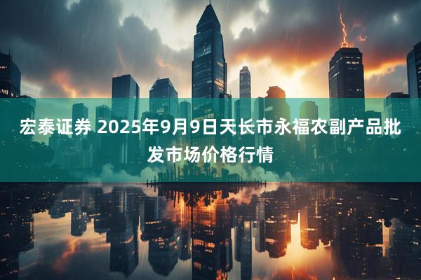 宏泰证券 2025年9月9日天长市永福农副产品批发市场价格行情